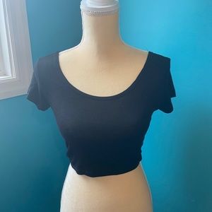 Black crop top